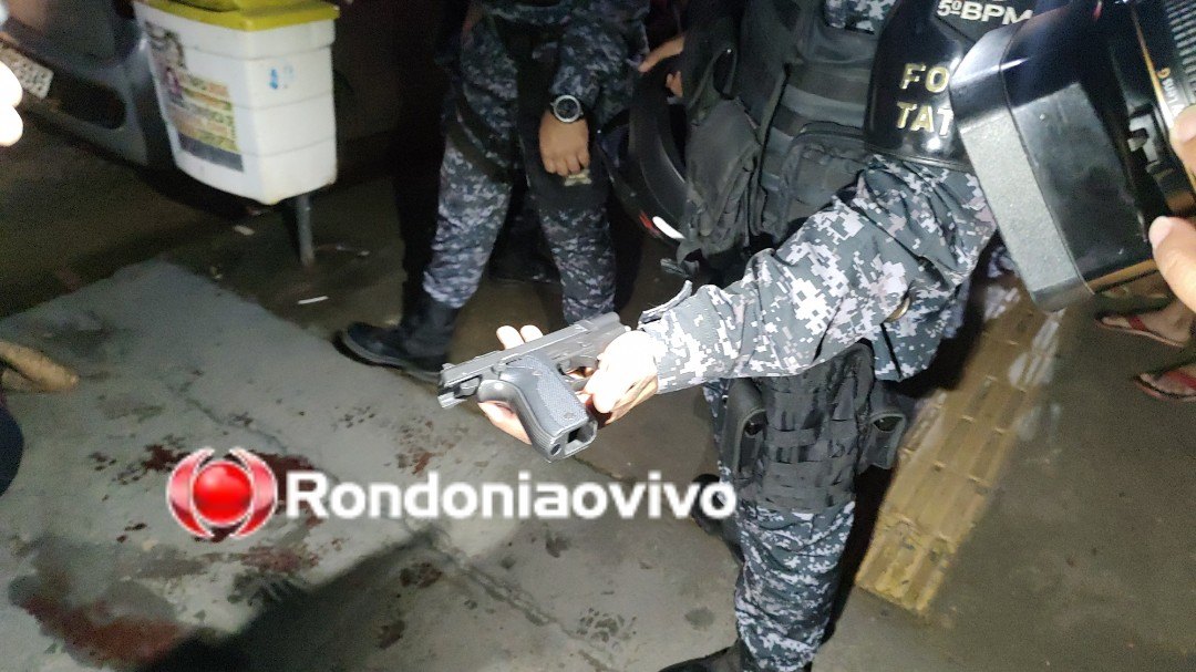 VÍDEO: Criminoso é baleado por policial militar ao tentar roubar joalheria