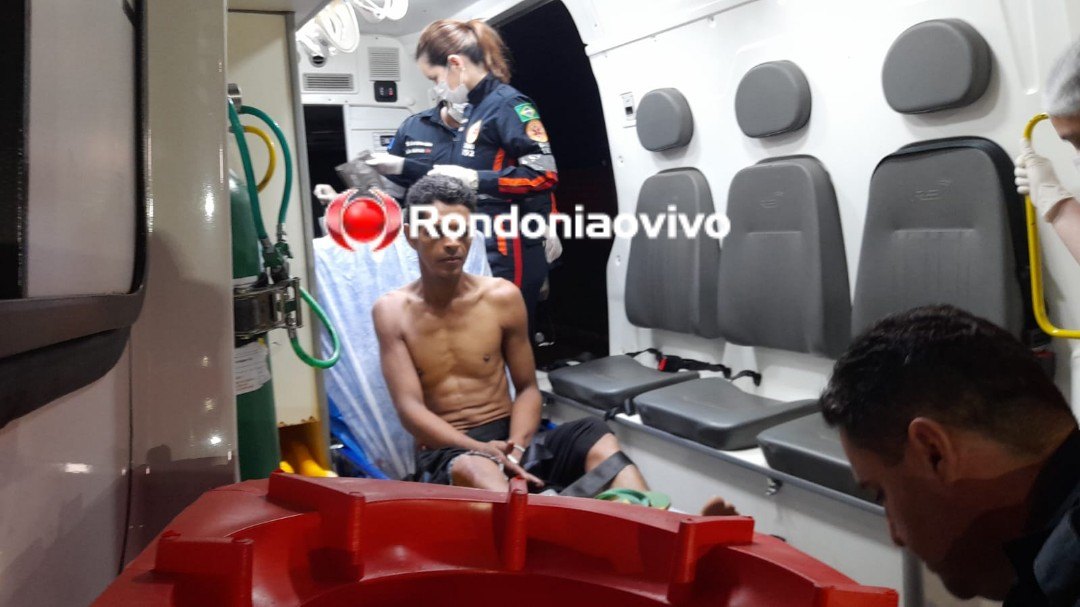 NO LAGOA: Homem com faca cravada nas costas pede socorro em igreja