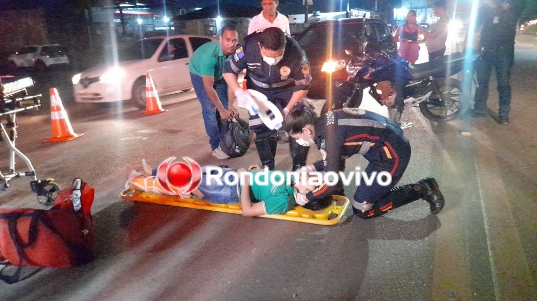 RUA DA BEIRA: Mulher quebra a perna após ser atropelada por motorista de aplicativo 