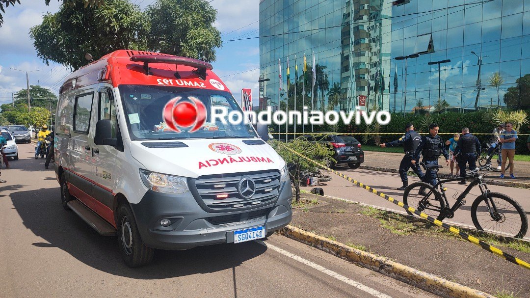 SAINDO DO CPA: Apenado é derrubado de motocicleta na bala em frente ao MPT