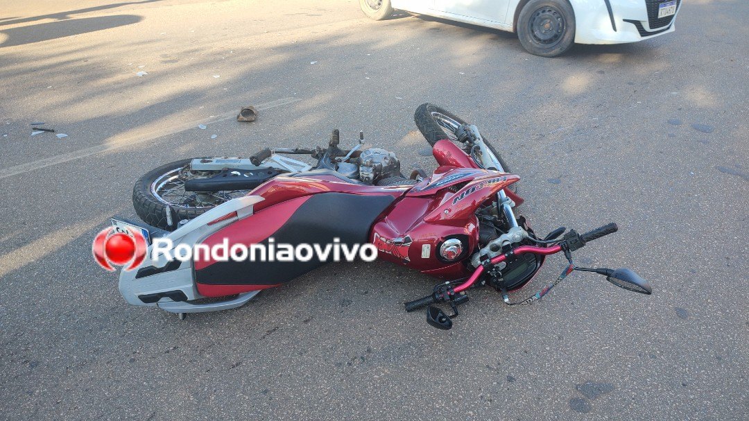 VÍDEO: Duas pessoas ficam em estado grave após colisão de moto com carro