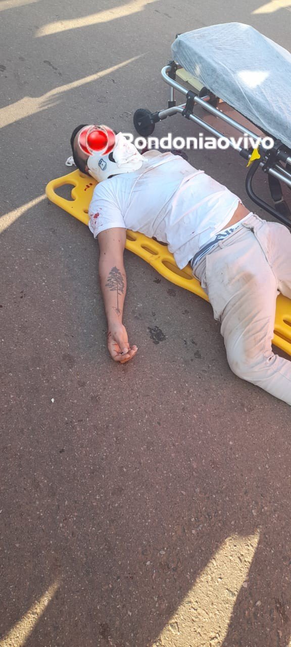 VÍDEO: Duas pessoas ficam em estado grave após colisão de moto com carro