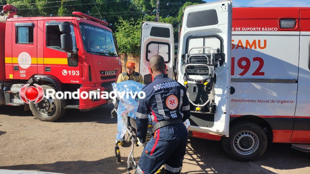 RESGATADO: Trabalhador que ficou preso em máquina é retirado pelos Bombeiros