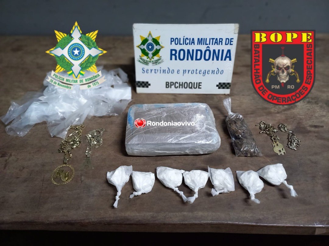 COMBATE AO TRÁFICO: BOPE e BPCHOQUE realizam apreensão de mais de um quilo de entorpecentes  