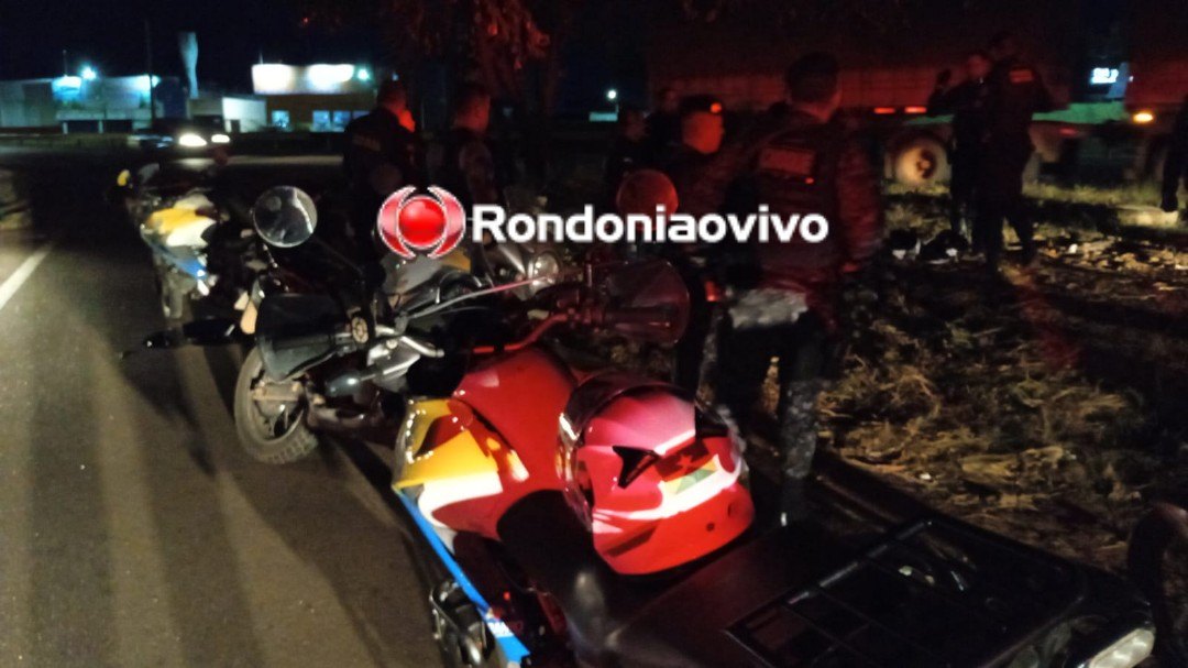 PERDEU O CONTROLE: Policial militar fica ferido após cair de moto durante perseguição 