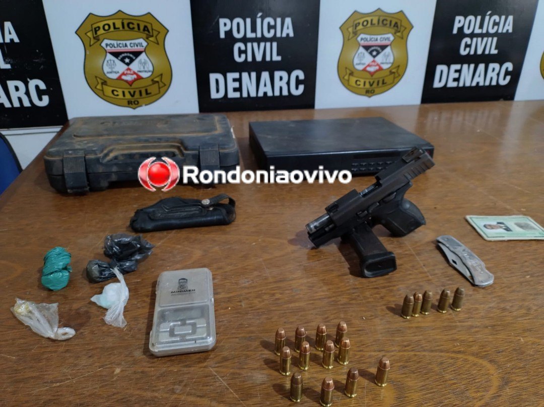 OPERAÇÃO HÓRUS: Denarc prende de novo homem por tráfico de drogas e com arma