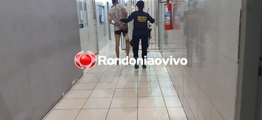 BALEADO: Vídeo mostra homem tentando invadir quartel da PM para agredir ex