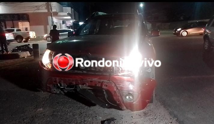 ATROPELOU: Motorista de caminhonete invade cruzamento e atinge em cheio motociclista 