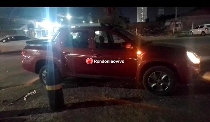 ATROPELOU: Motorista de caminhonete invade cruzamento e atinge em cheio motociclista 