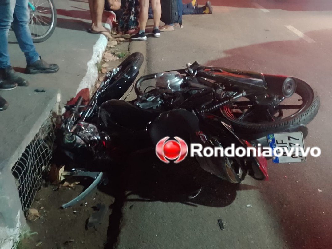ATROPELOU: Motorista de caminhonete invade cruzamento e atinge em cheio motociclista 