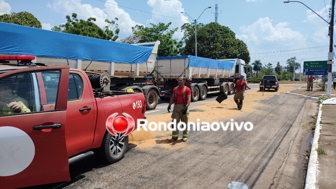 VÍDEO: Grave acidente entre três carretas na Jorge Teixeira