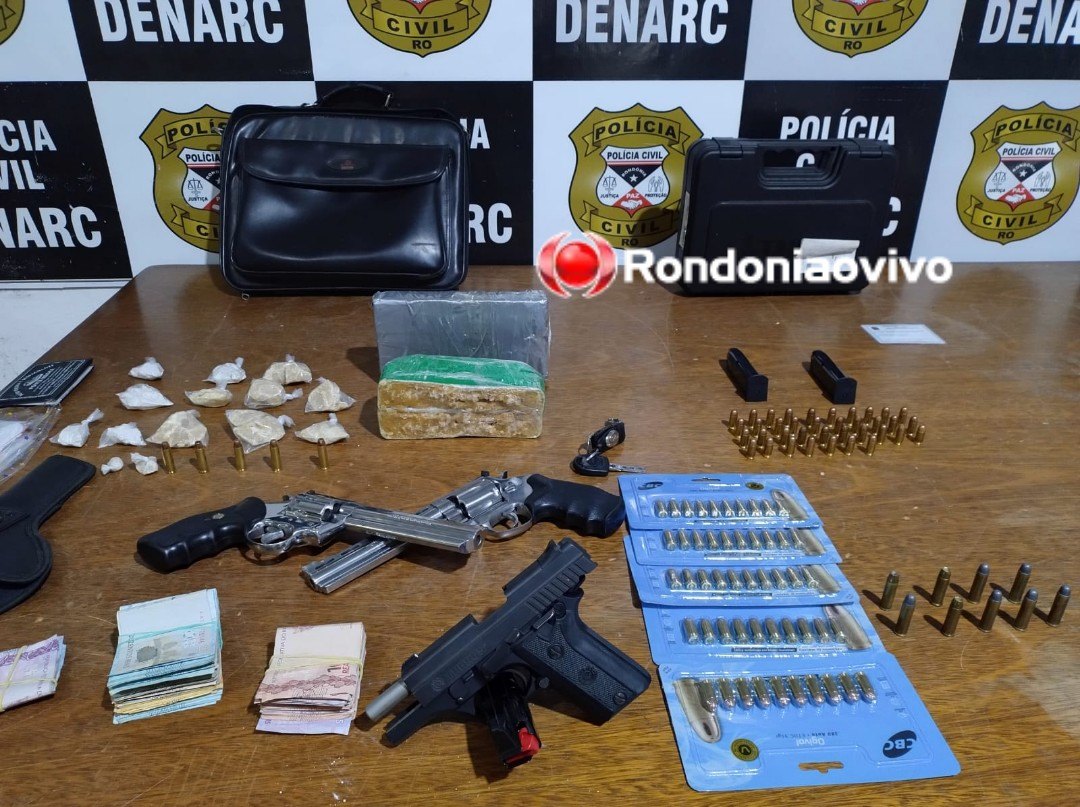 VULGO 'CACHORRÃO': Operação do Denarc prende acusados com armas, drogas e dinheiro 