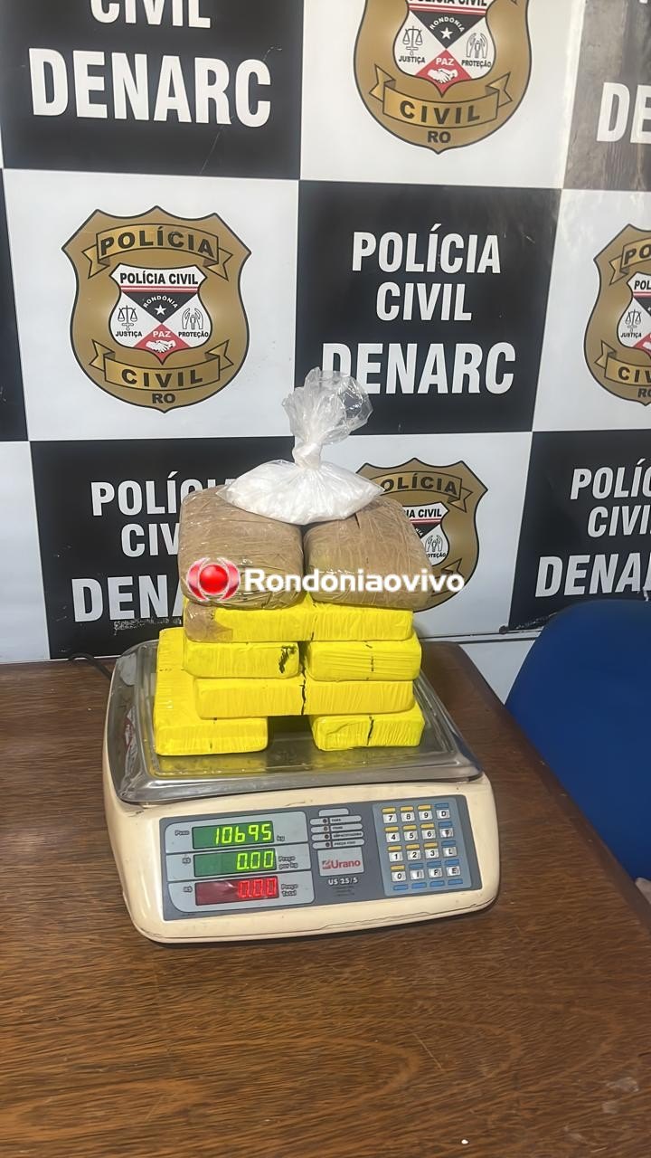 REINCIDÊNCIA: Grávida é presa com 10 quilos de drogas em ação do Denarc 