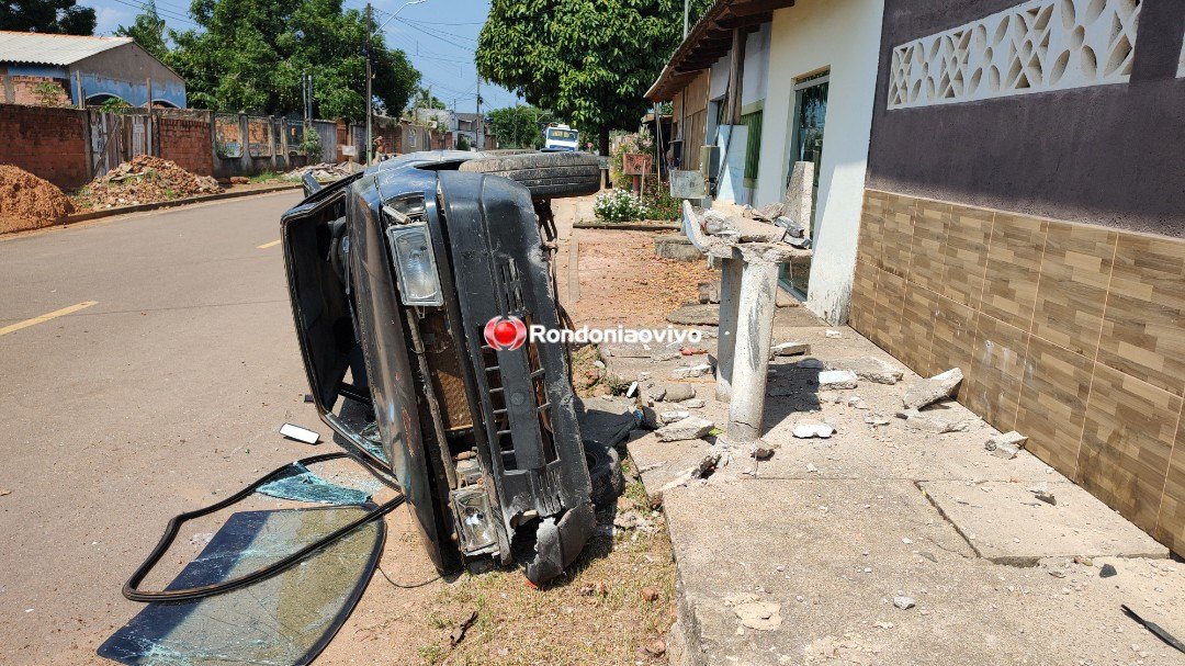 VEJA O VÍDEO: Motorista embriagado causa grave acidente com capotamento