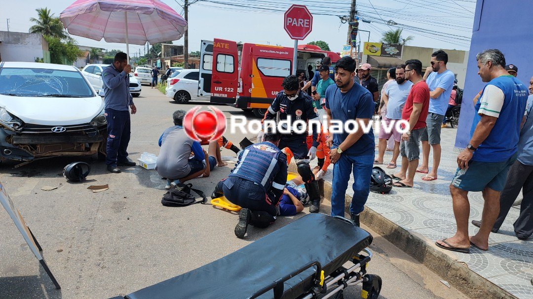 CARRO AVANÇOU: Criança e mulheres sofrem ferimentos após atropelamento na zona Leste