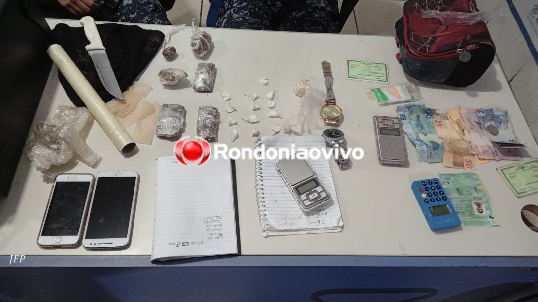 VULGO DENTINHO: Mulher é flagrada com drogas após prisão de 'Pirata do Madeira' 