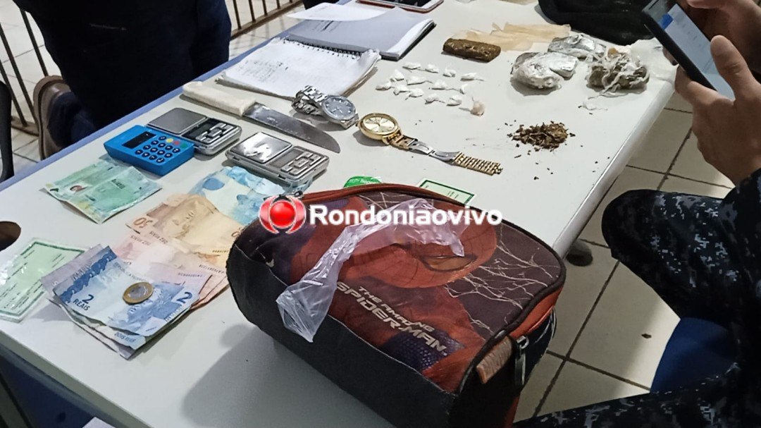 VULGO DENTINHO: Mulher é flagrada com drogas após prisão de 'Pirata do Madeira' 