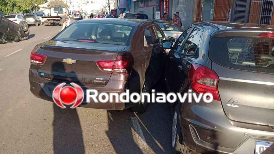 URGENTE: Grave acidente entre cinco carros resulta em capotamento na 7 de Setembro