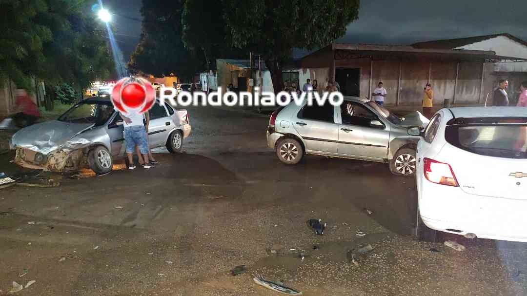 EMBRIAGUEZ: Gravíssimo acidente envolvendo três carros na zona Leste