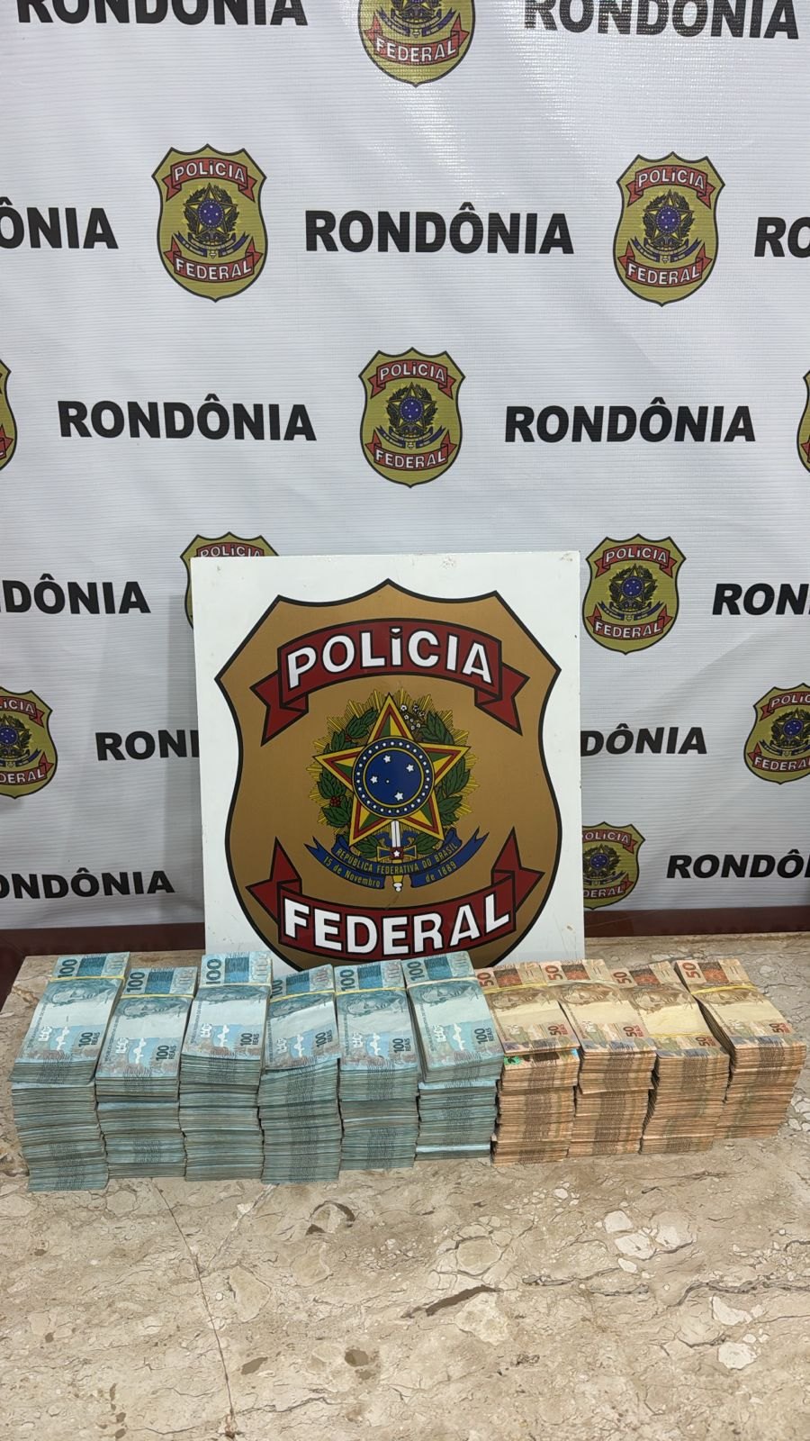 AÇÃO: PF apreende R$ 600 mil e prende suspeito por porte ilegal de arma de fogo em RO