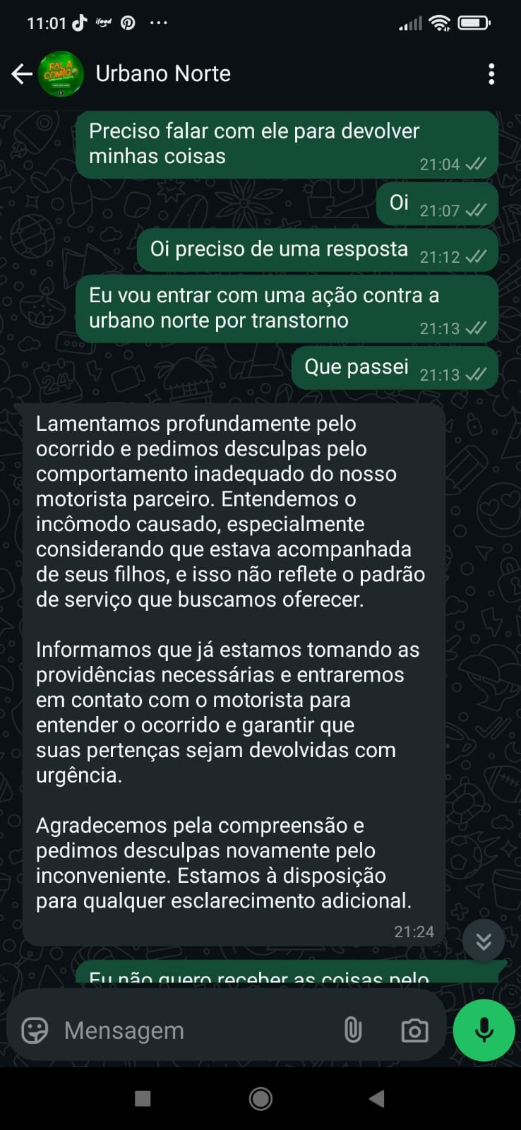 ATUALIZADA: Passageira afanada por motorista da Urbano Norte recupera pertences