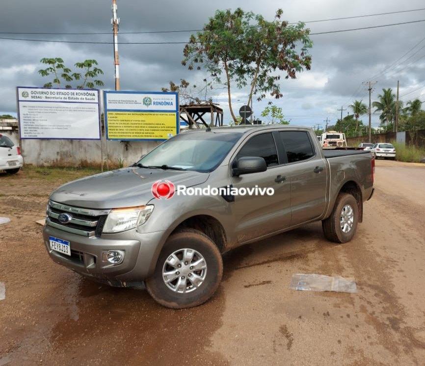 BANDO PRESO: Polícia encontra em pátio de hospital caminhonete roubada por quadrilha