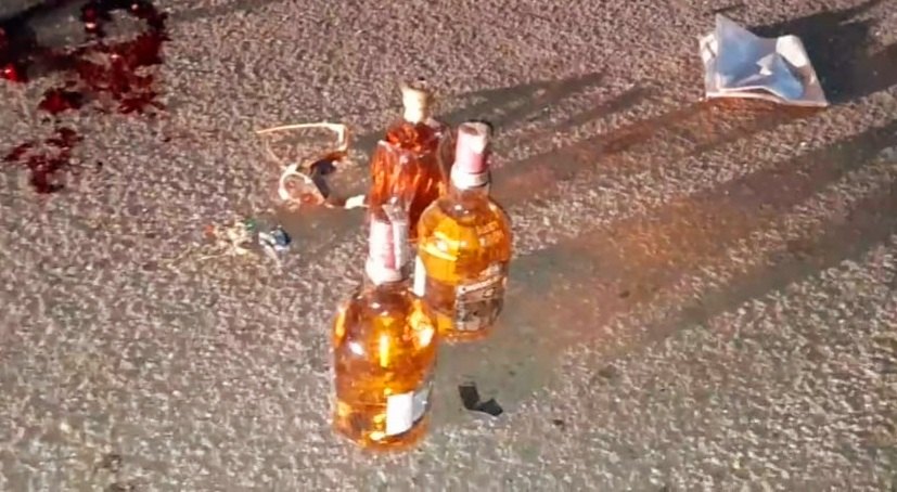 FATAL: Passageiro tem cabeça prensada e morre após carro atropelar motoboy e capotar 