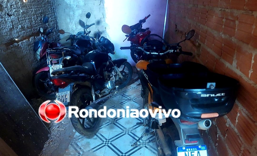 ROUBADAS: Sete motocicletas são recuperadas pela Polícia Militar em residência
