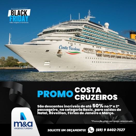 M&A TURISMO: Aproveite a Black Friday e garanta agora mesmo sua viagem
