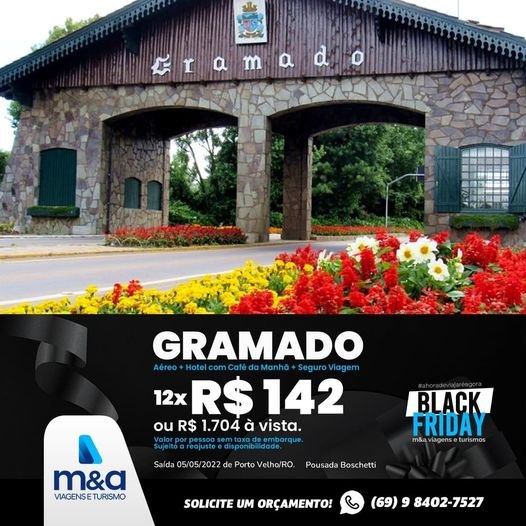 M&A TURISMO: Aproveite a Black Friday e garanta agora mesmo sua viagem