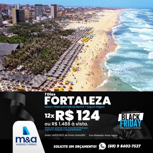 M&A TURISMO: Aproveite a Black Friday e garanta agora mesmo sua viagem