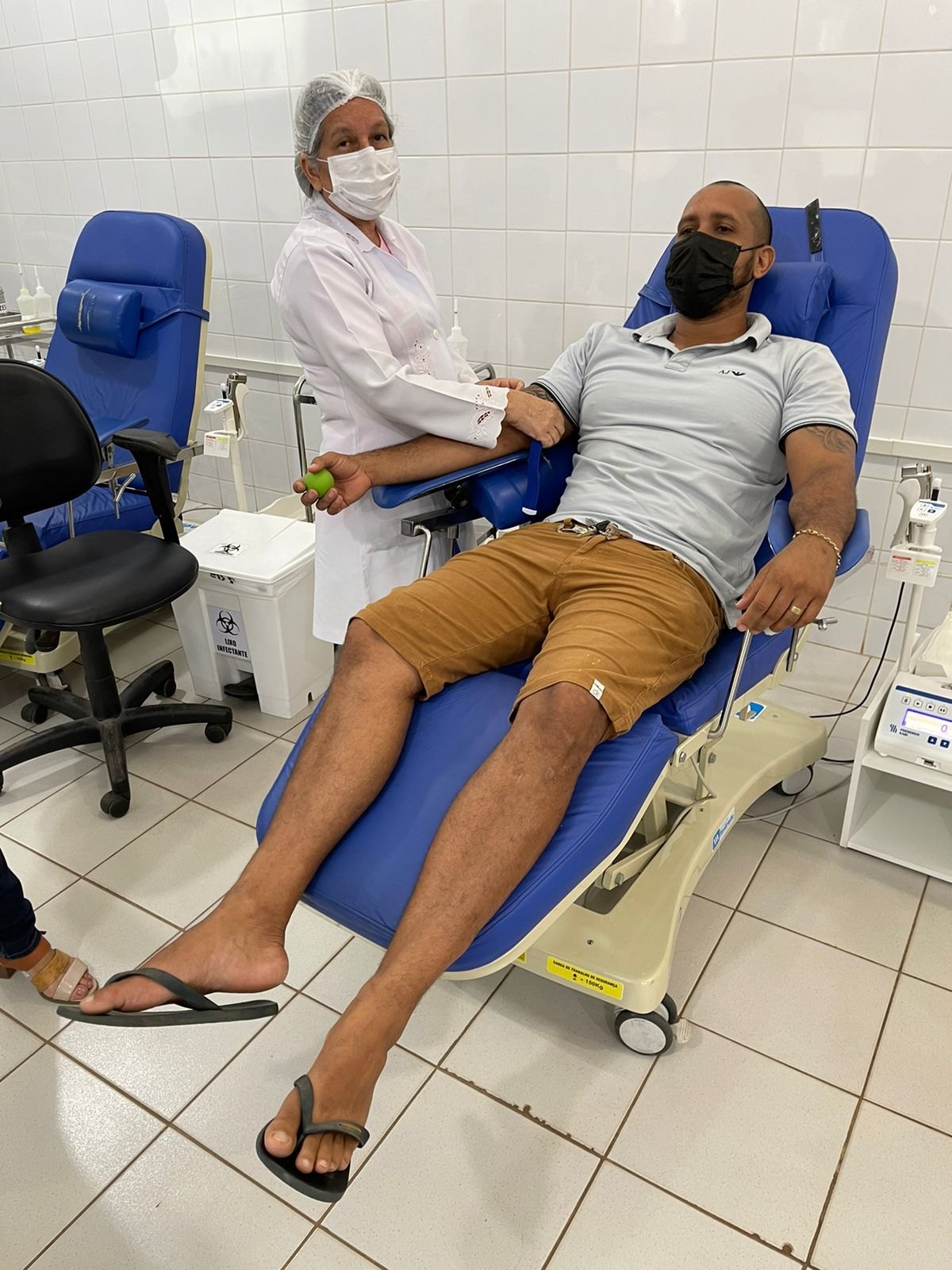 NA CAPITAL: Ieda Chaves faz doação de sangue e consegue doadores para a Fhemeron