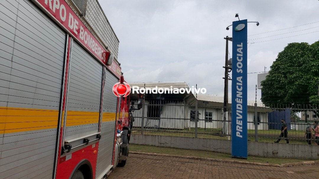 VÍDEO: Incêndio destrói prédio do INSS em Porto Velho