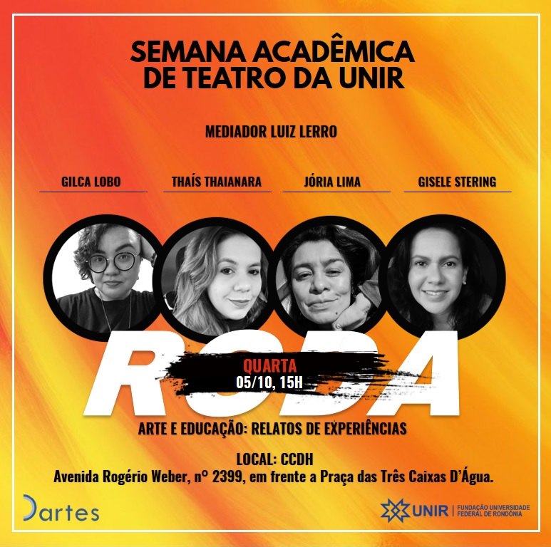 DARTES: Departamento de Artes da Unir promove Semana Acadêmica de Teatro