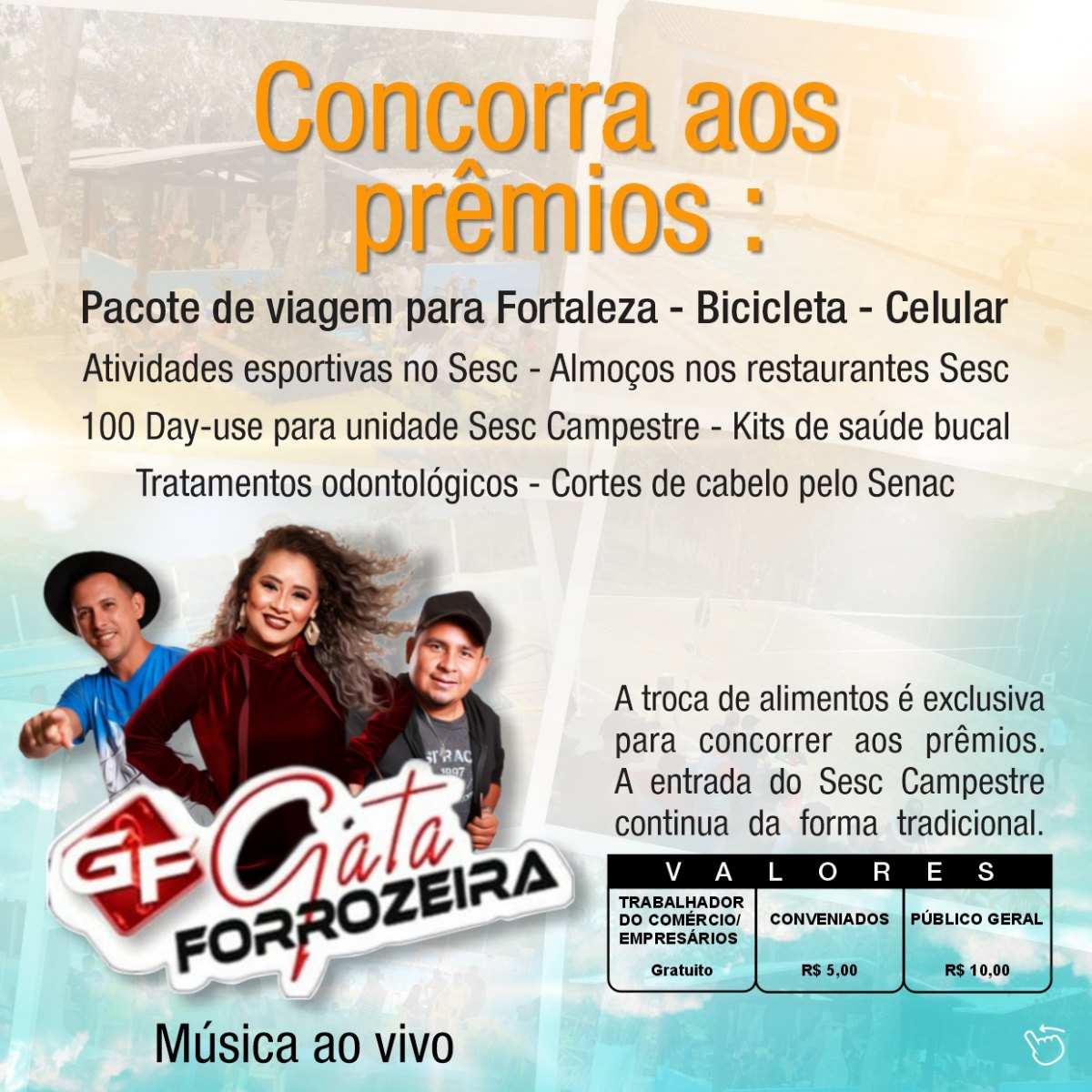 DOMINGÃO SOLIDÁRIO: Sesc realiza Dia dos Pais com direito a premiações e viagem a Fortaleza