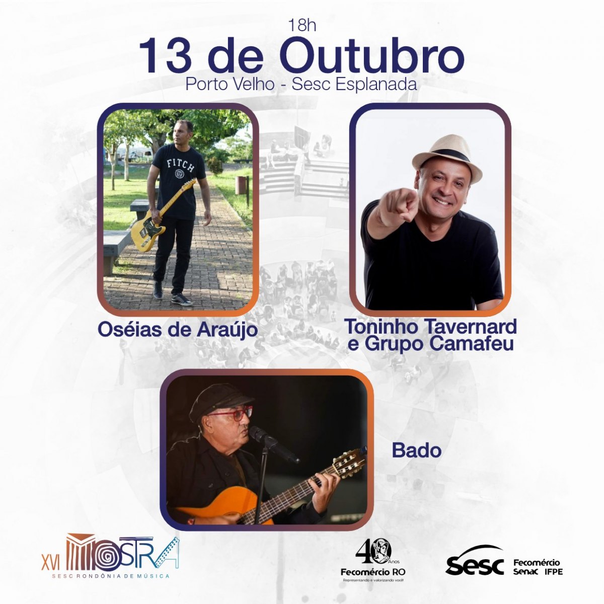 ‘MOSTRA SESC DE MÚSICA’: Evento terá apresentação de sete artistas em Porto Velho