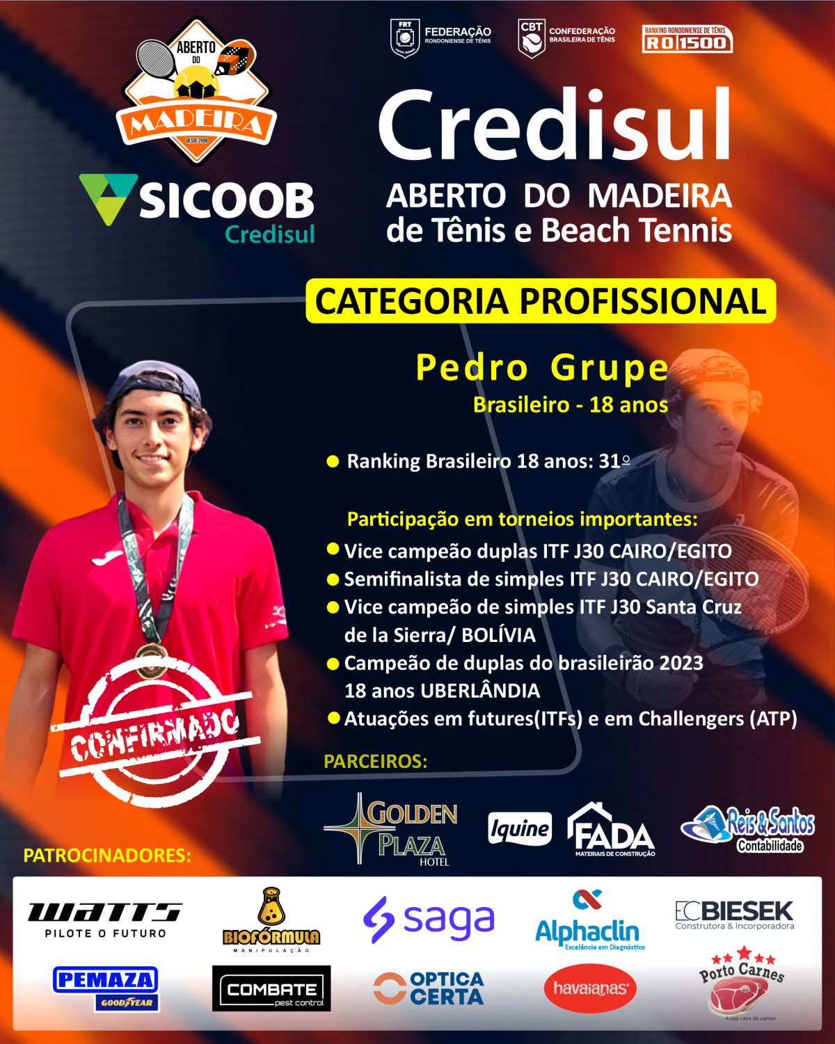 TÊNIS CLUBE: Credisul Aberto do Madeira começa nesta segunda-feira (04)
