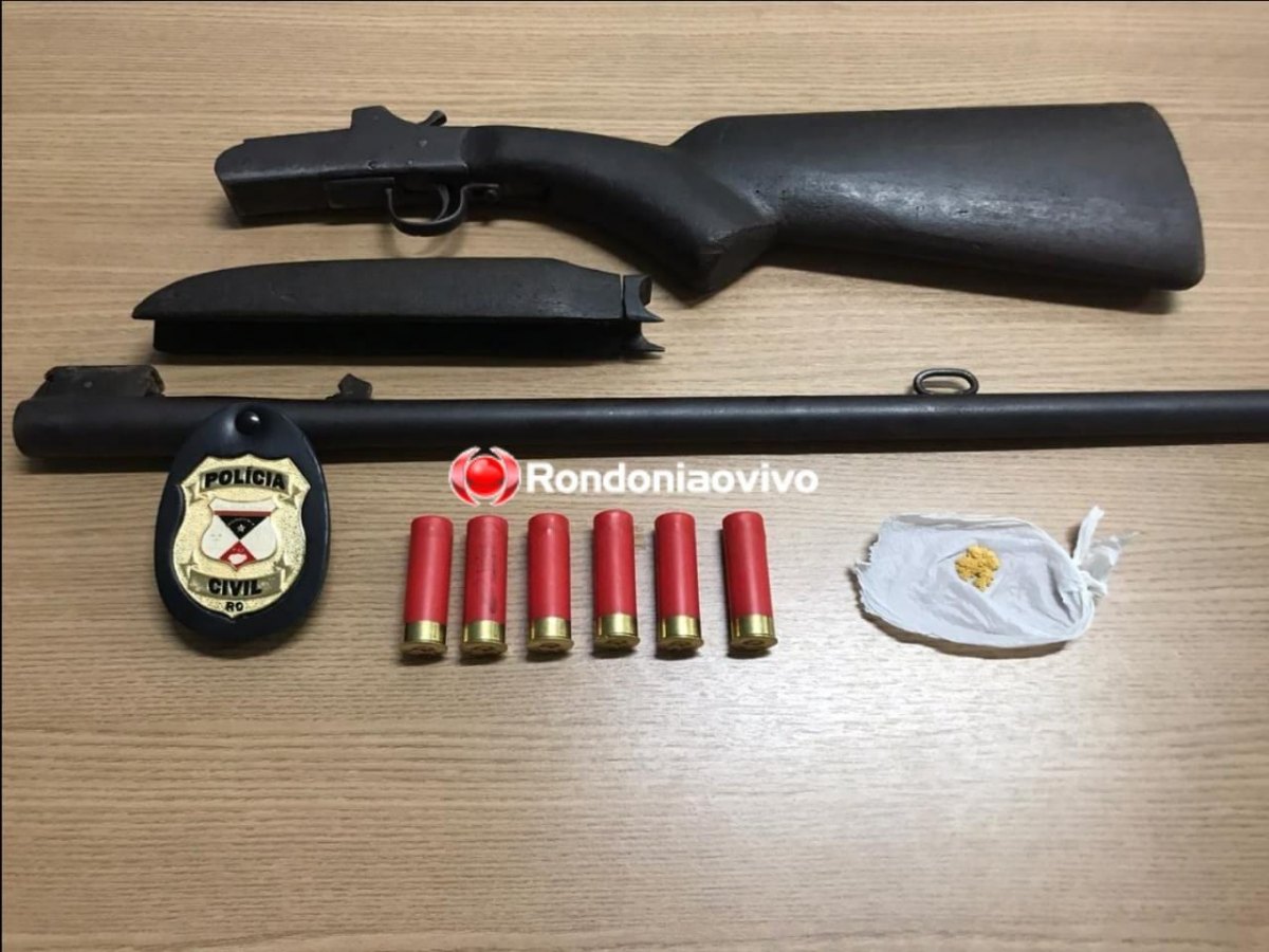 OPERAÇÃO HÓRUS: Denarc prende homem e mulher com droga, ouro e arma de fogo