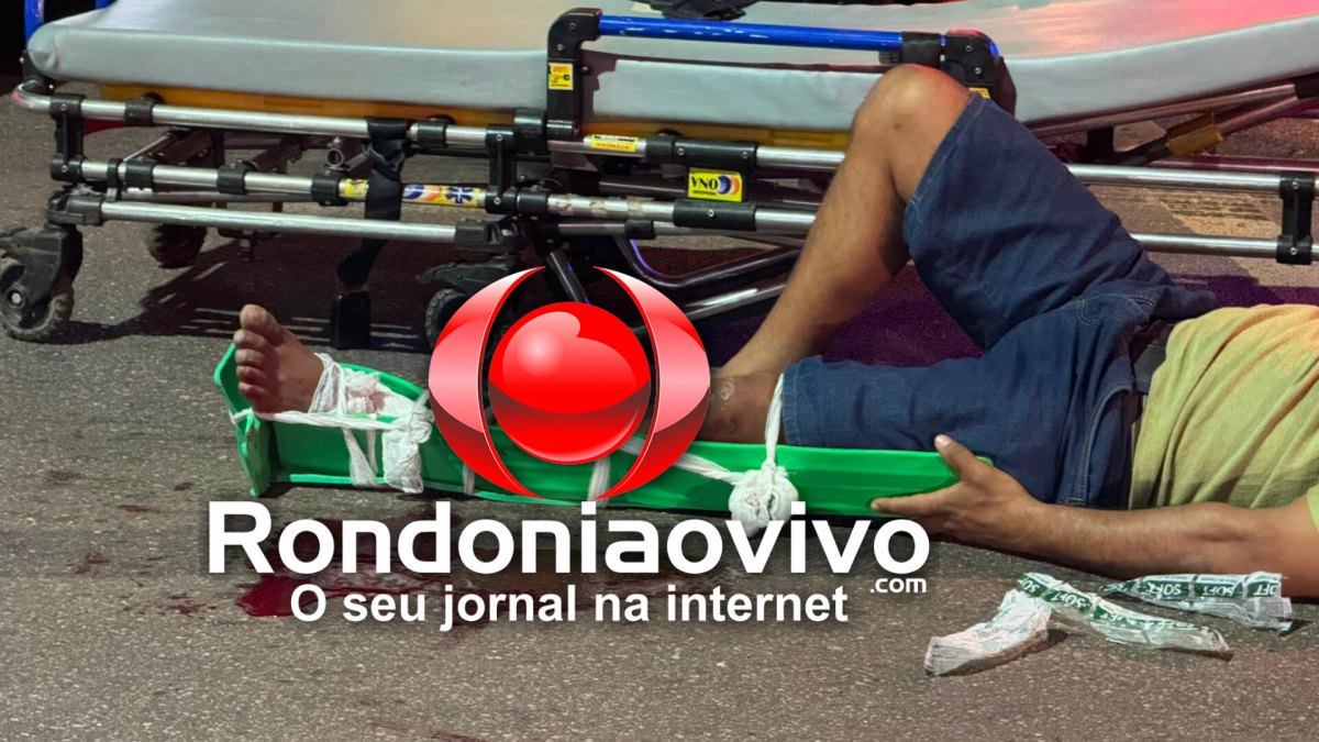 EMBRIAGADO: Motociclista sem CNH bate em carro, fratura o pé e é preso em hospital