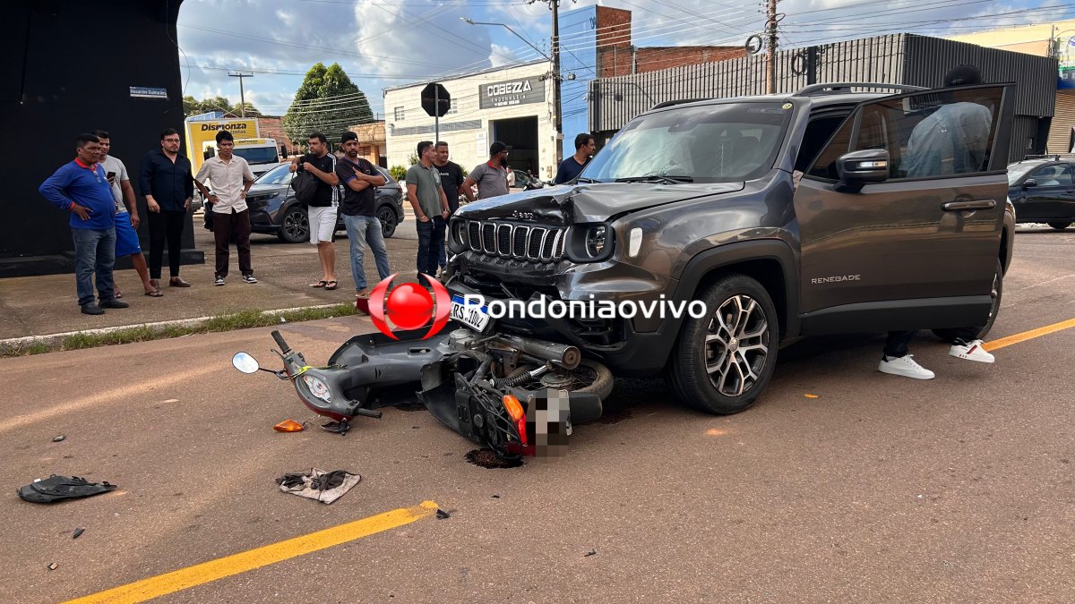 ASSISTA: Vídeo registra acidente que deixou idoso gravemente ferido