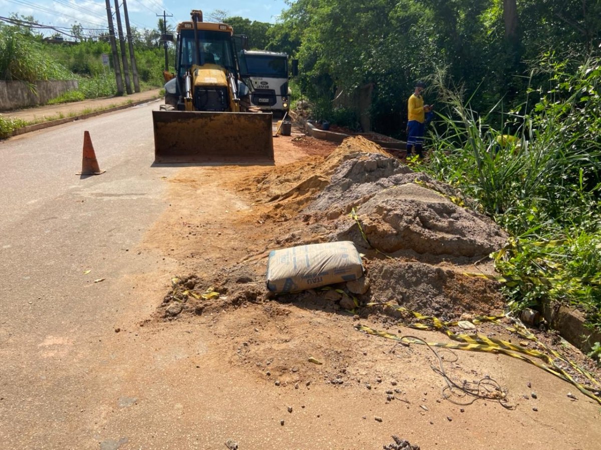 ZONA SUL: Semob realiza manutenção em boca de lobo a pedido do vereador Edmilson Dourado