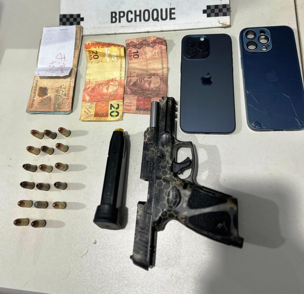 AÇÃO DO BPCHOQUE: 'Orelha do CV', líder de grupo criminoso é preso armado no Aponiã 