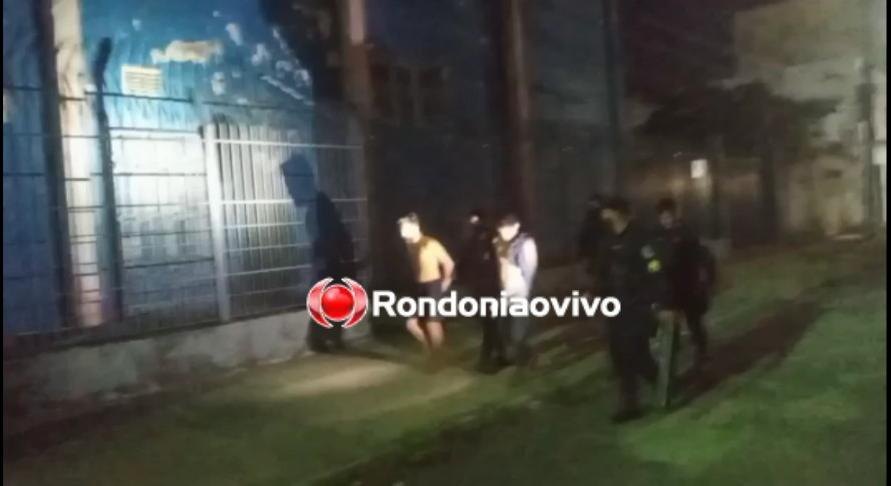 VÍDEO: Trio criminoso é preso pela PM após invadir restaurante pelo telhado