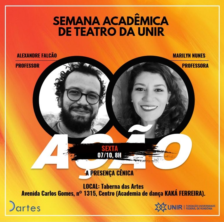 DARTES: Departamento de Artes da Unir promove Semana Acadêmica de Teatro