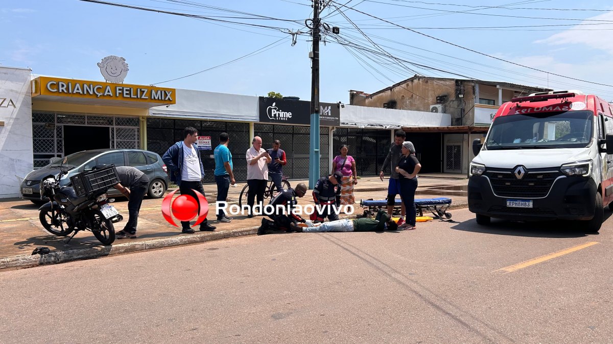 URGENTE: Motoboy quebra a perna após motorista cruzar preferencial