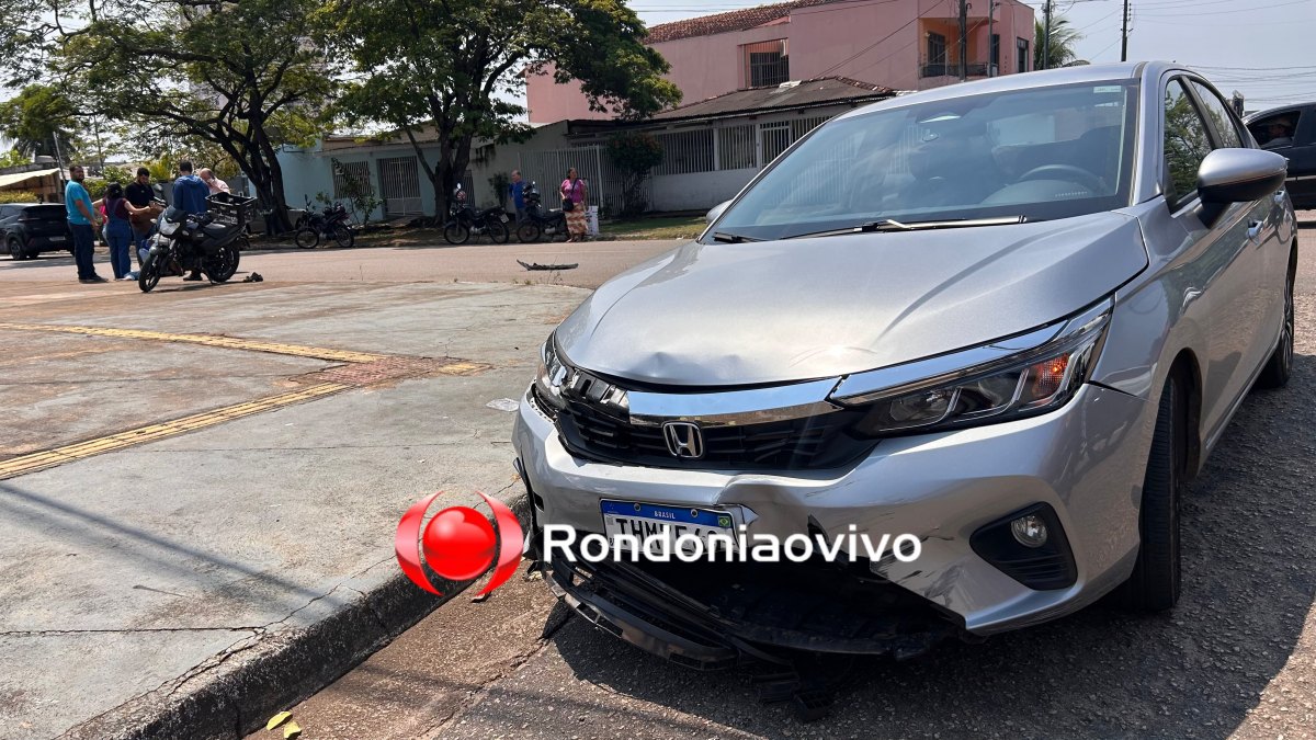 URGENTE: Motoboy quebra a perna após motorista cruzar preferencial