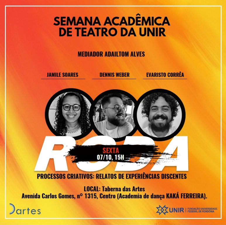 DARTES: Departamento de Artes da Unir promove Semana Acadêmica de Teatro