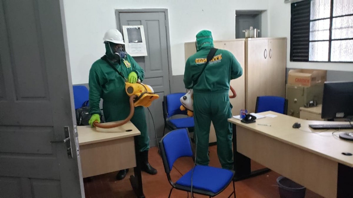 PEST CONTROL: Delegacia de Homicídios, na capital, passa por processo de sanitização