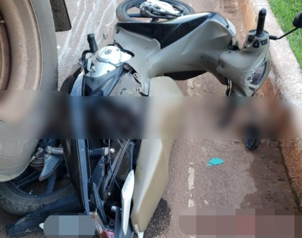 ACIDENTE: Carreta passa por cima de moto e a vítima é socorrida ao Hospital 