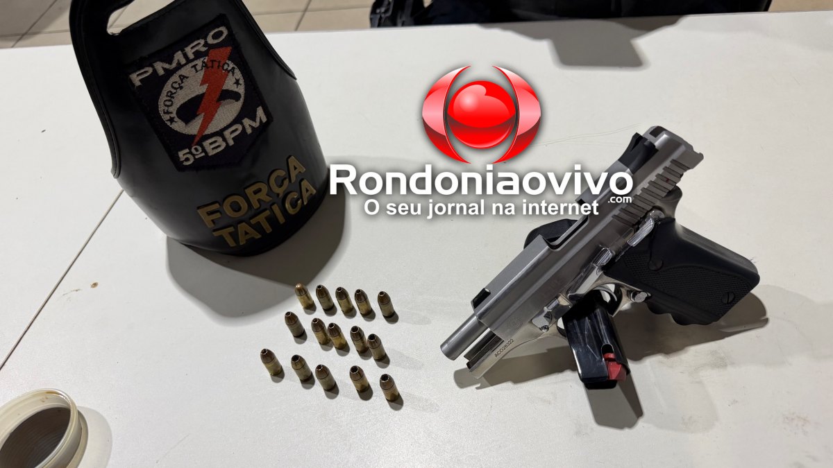 VÍDEO: 'Faixa Preta do CV' é preso com pistola durante operação da Força Tática